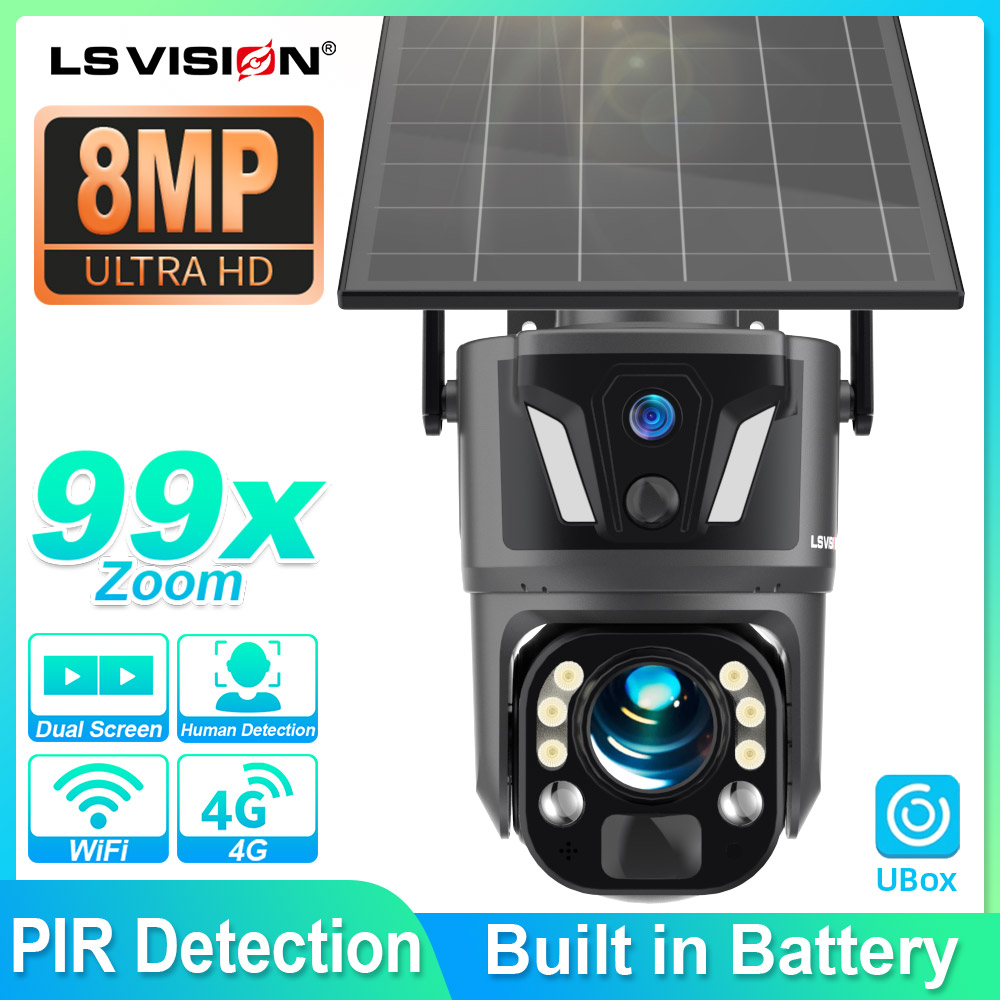 Home Security Kamera - กล้องวงจรปิด LS VISION 4K 8MP สำหรับภายนอกบ้าน