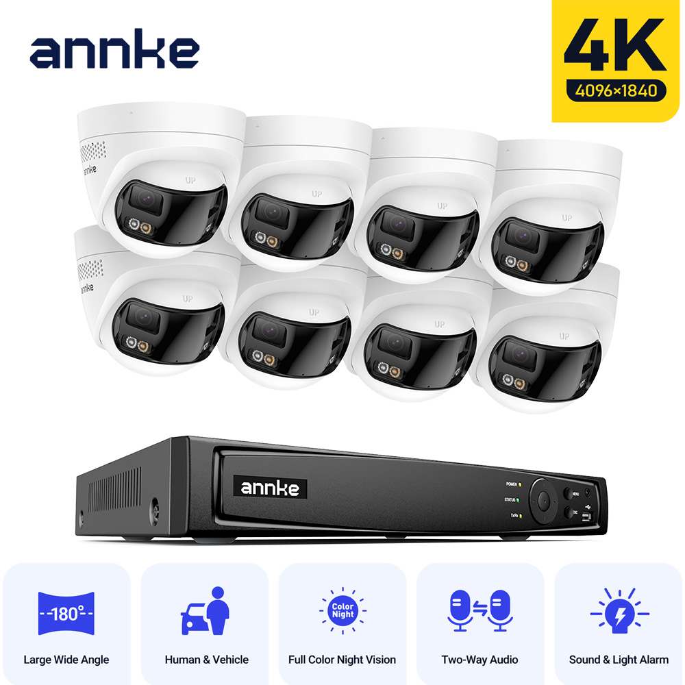 Ip Camera Outdoor 4K - ระบบกล้องวงจรปิด ANNKE 4K สำหรับภายนอกอาคาร 180 °