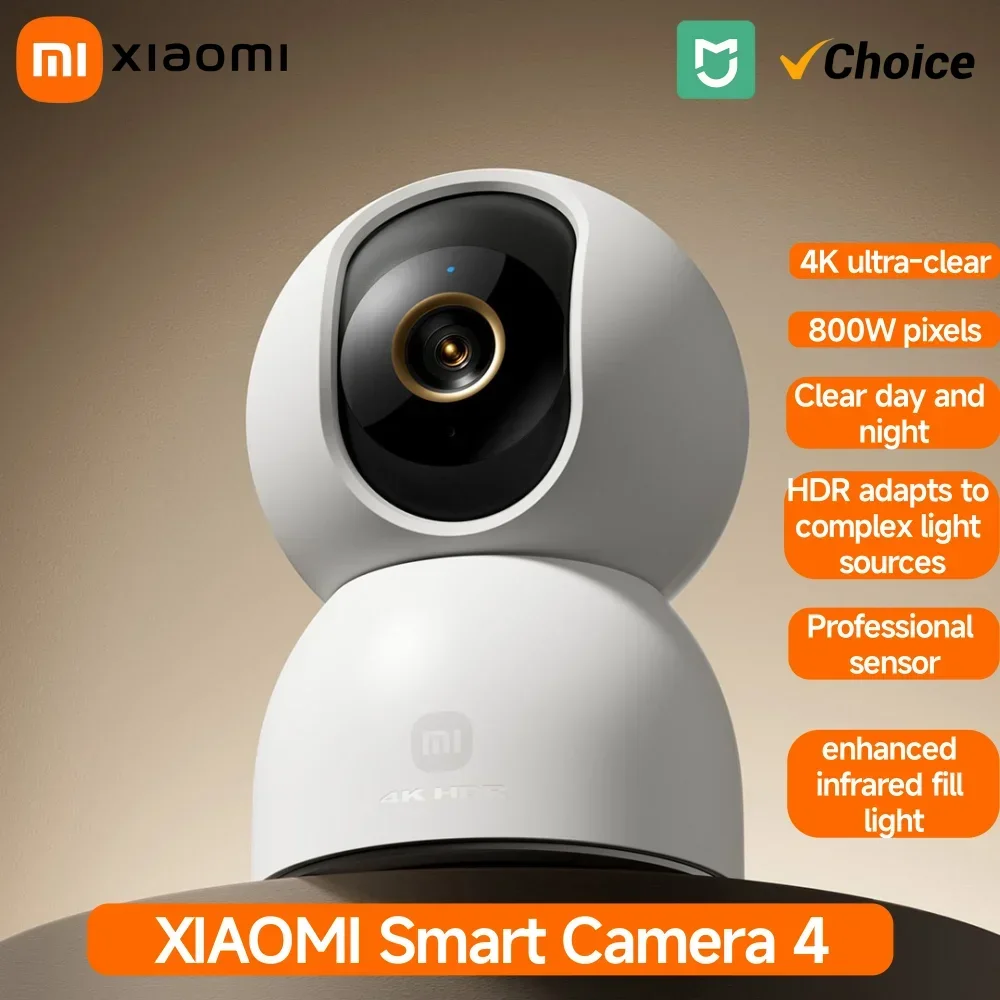 Home Security Camera 360 Xiaomi - ใหม่ xiaomiI กล้องสมาร์ท 4 Dual-band Wi-Fi
