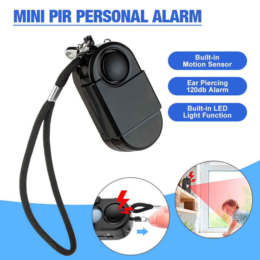 Home Security Lights - แบบพกพา Mini Motion Detector Alarm 120DB