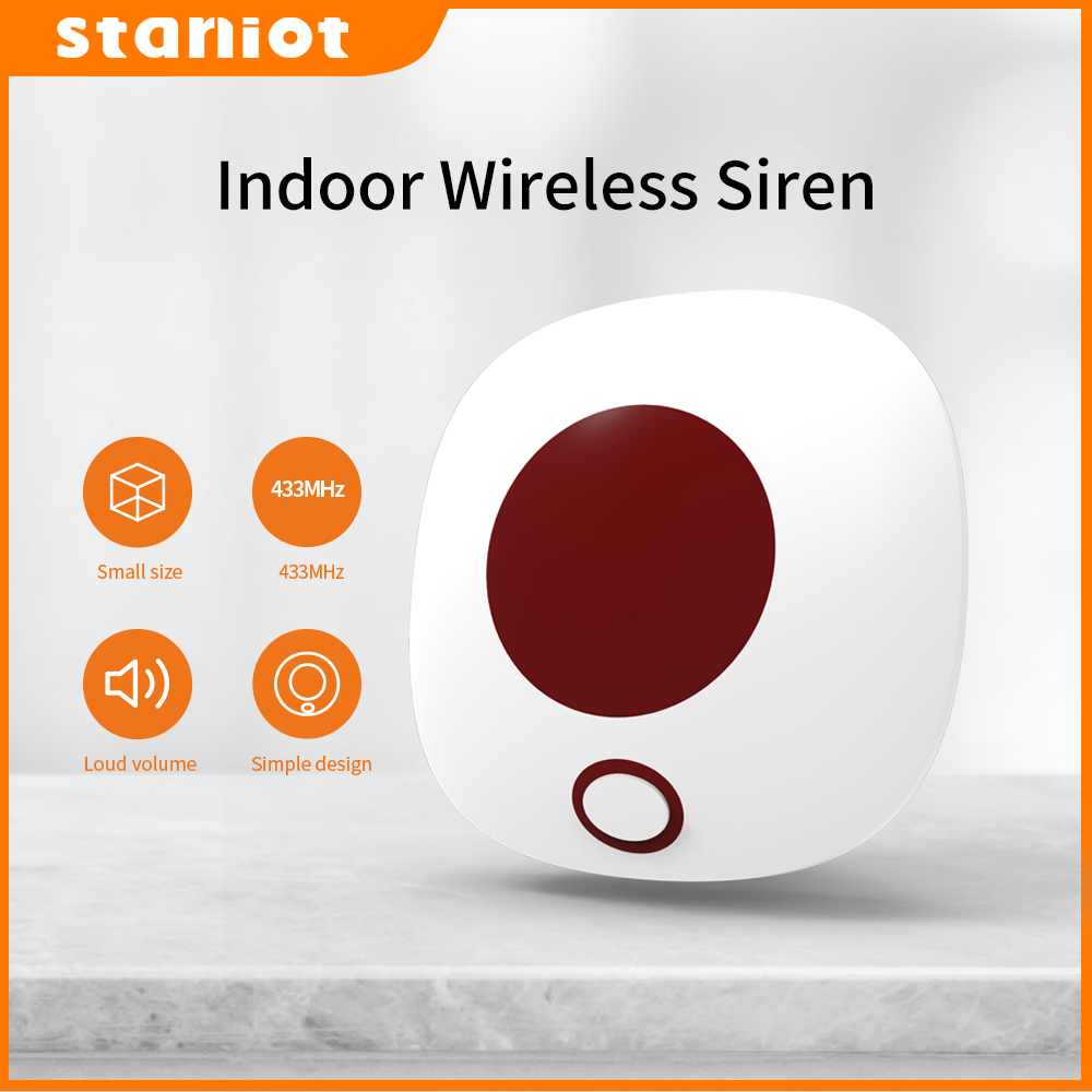 Home Security Equipment - Staniot ในร่มไซเรนไร้สาย433Mhz Burglar Home Security Alarm