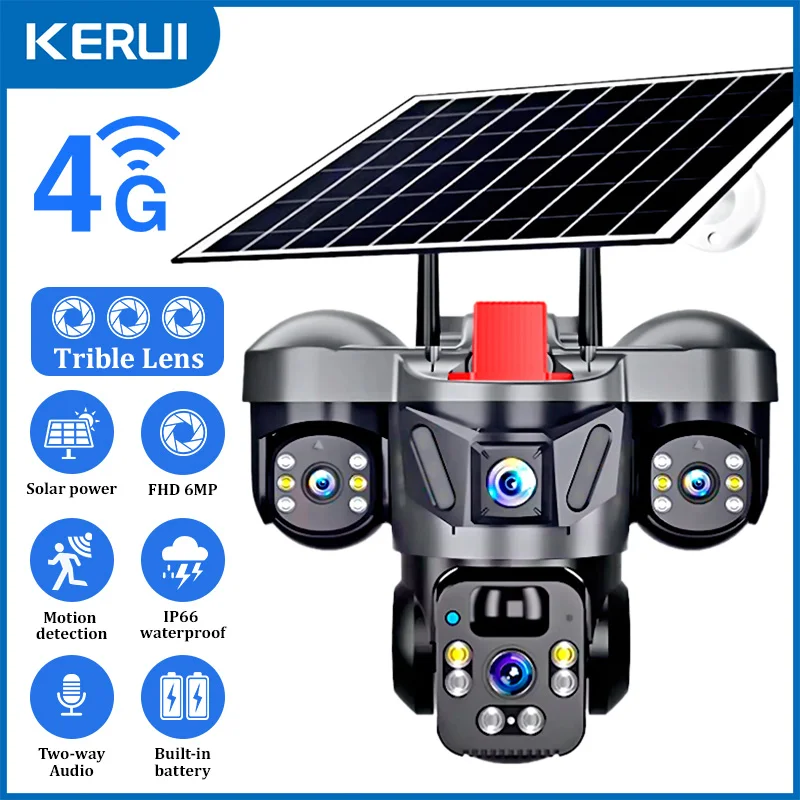 Home Security Kamera - KERUI V380 Pro PTZ กลางแจ้ง 6MP