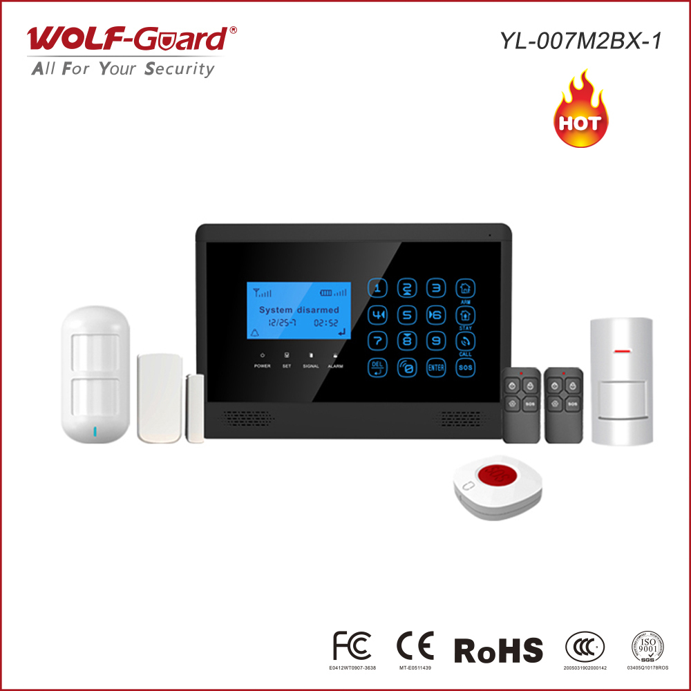 Home Zone Security App - ปุ่มกดแบบสัมผัส GSM Security Alarm System 4