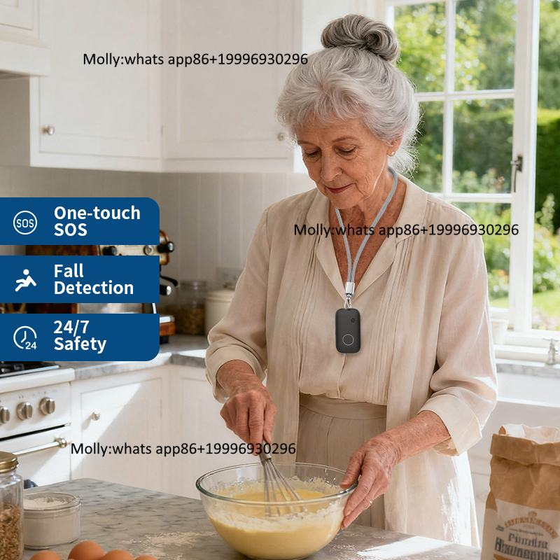 Home Security For Seniors - อุปกรณ์เตือนภัยฉุกเฉิน EV12 สำหรับผู้สูงอายุ ใช้ได้ทั้งภายในและภายนอกอาคาร พร้อม GPS