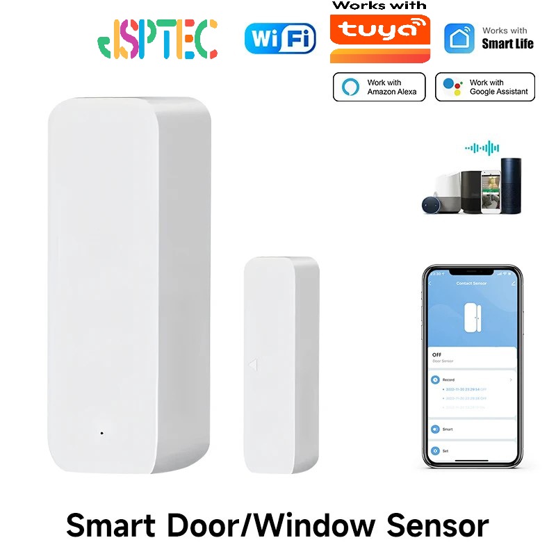 Home Security Equipment - Tuya WiFi สมาร์ทเซ็นเซอร์ประตูประตูเปิดปิดเครื่องตรวจจับ Smart Home Security
