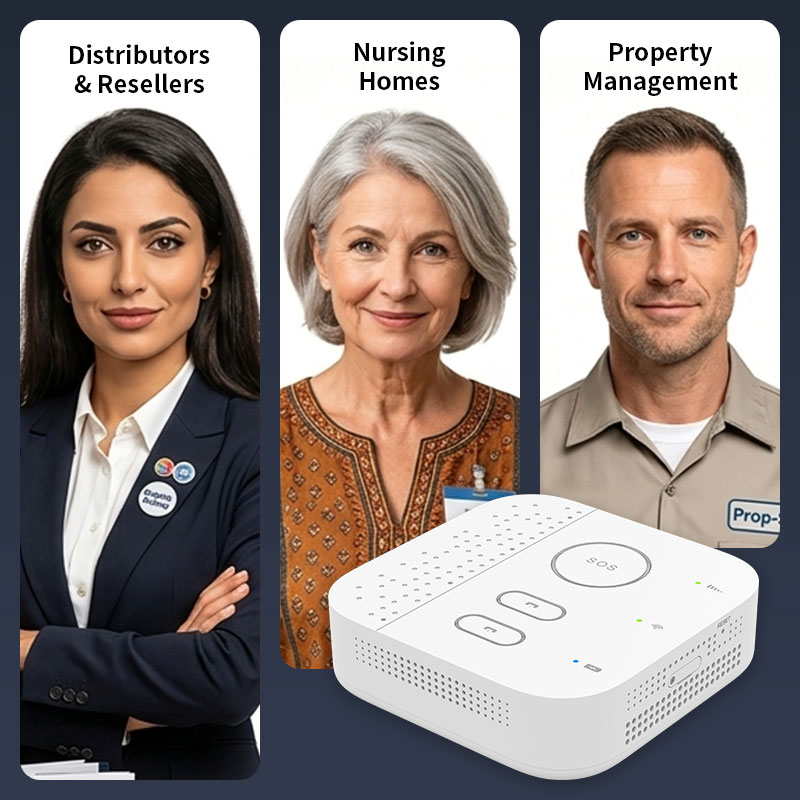 Home Security For Seniors - เกตเวย์ฮับระบบรักษาความปลอดภัยสำหรับบ้านอัจฉริยะ ห้องรับรองผู้สูงอายุ พร้อมระบบตรวจจับความปลอดภัยในบ้านและการตรวจสอบสุขภาพผู้สูงอายุ