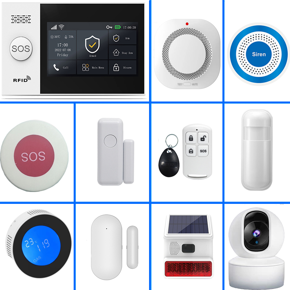 Sim Gsm Alarm - PGST 4G Tuya ระบบเตือนภัยบ้านอัจฉริยะ, WiFi 433MHz
