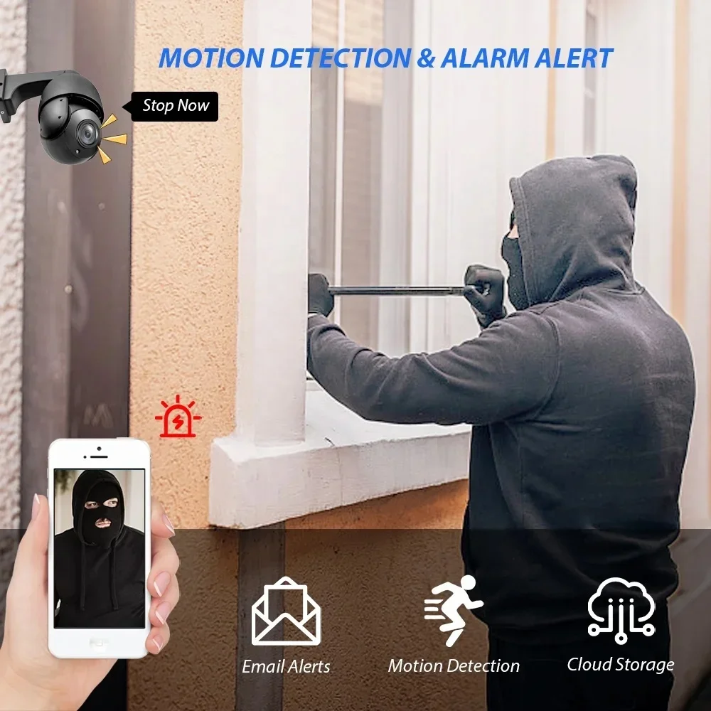กล้องวงจรปิด BOAVISION 4K PTZ  - Ip Camera Outdoor 4K บทวิจารณ์และราคา