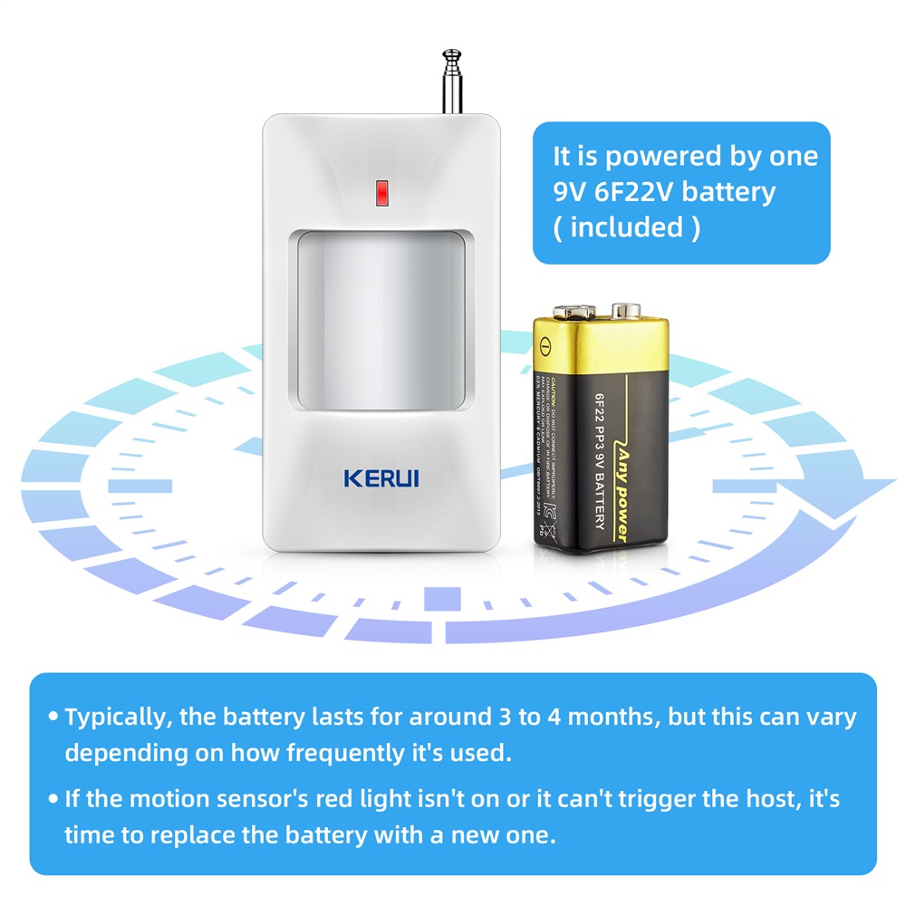 Kerui เครื่องตรวจจับเซ็นเซอร์ต - Sim Gsm Alarm บทวิจารณ์และราคา