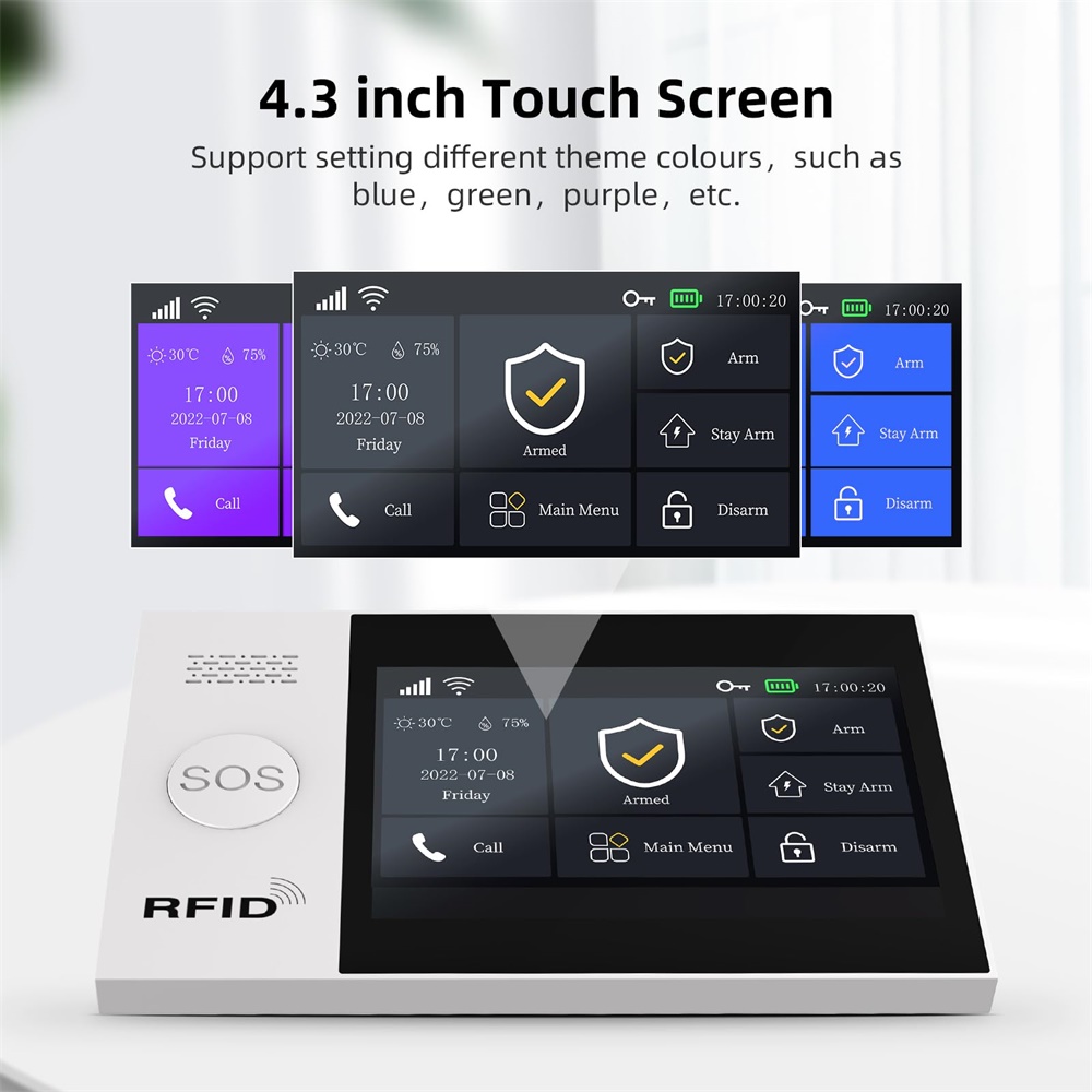 ระบบเตือนภัยอัจฉริยะ 2.4G WIFI - Sim Gsm Alarm บทวิจารณ์และราคา