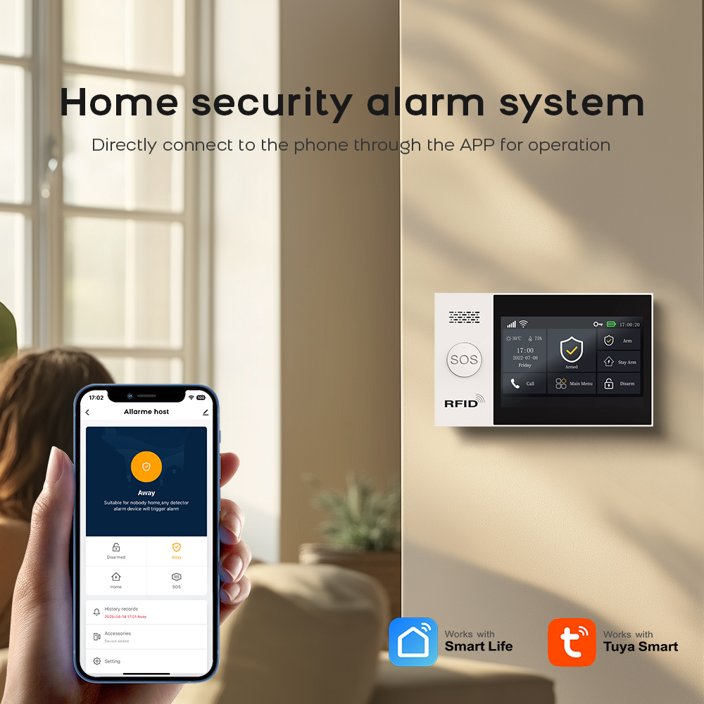 PG-107 Tuya Wireless Home เครื - Sim Gsm Alarm บทวิจารณ์และราคา