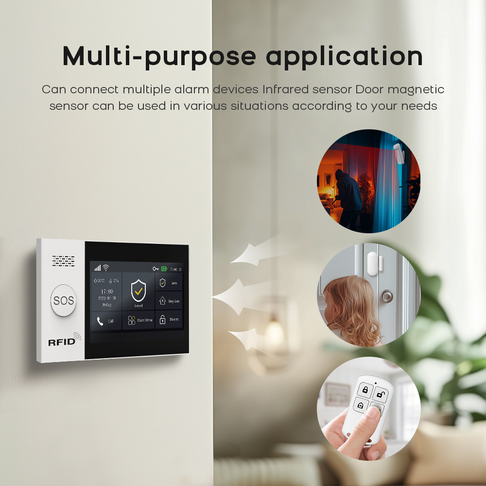 PG-107 Tuya Wireless Home เครื - Sim Gsm Alarm บทวิจารณ์และราคา