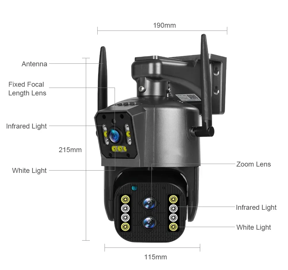 กล้องวงจรปิด 4G PTZ ความละเอีย - Ip Camera Outdoor 4K บทวิจารณ์และราคา