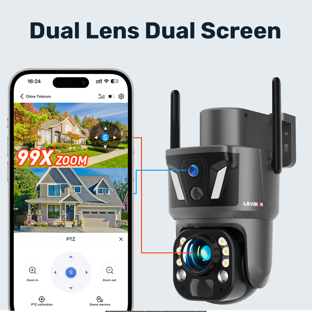 กล้องวงจรปิด LS VISION 4K 8MP  - Home Security Kamera บทวิจารณ์และราคา