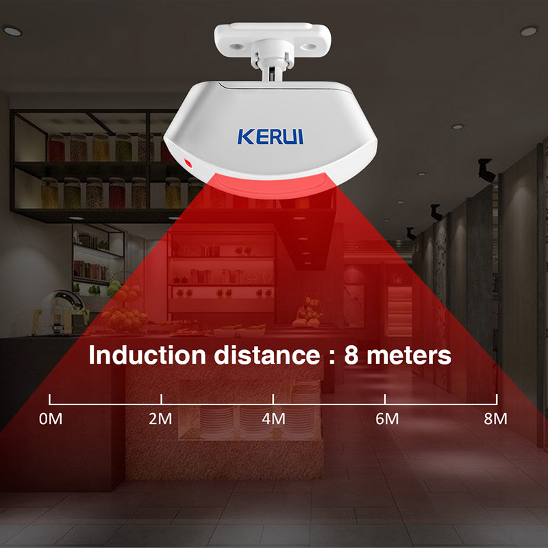KERUI ไร้สายผ้าม่านเครื่องตรวจ - Sim Gsm Alarm บทวิจารณ์และราคา