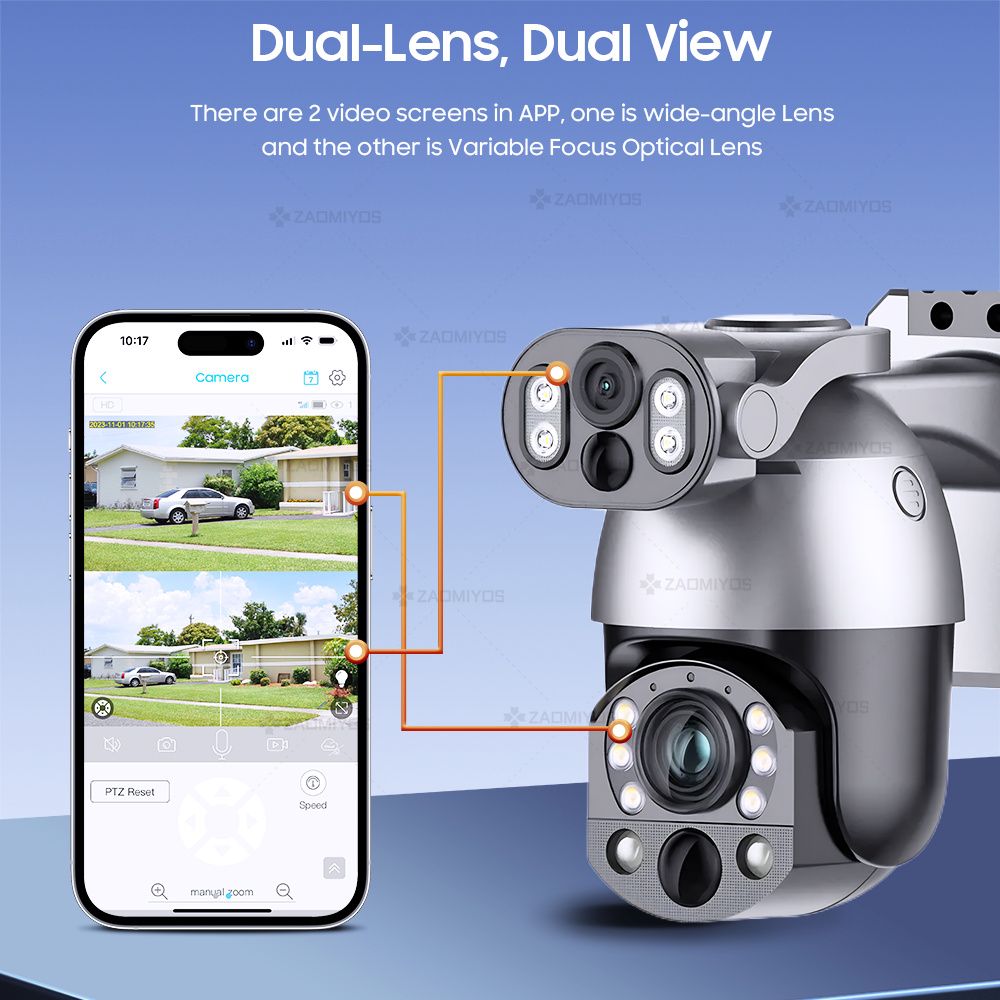 4K 50X ZOOM กล้องพลังงานแสงอาท - Ip Camera Outdoor 4K บทวิจารณ์และราคา