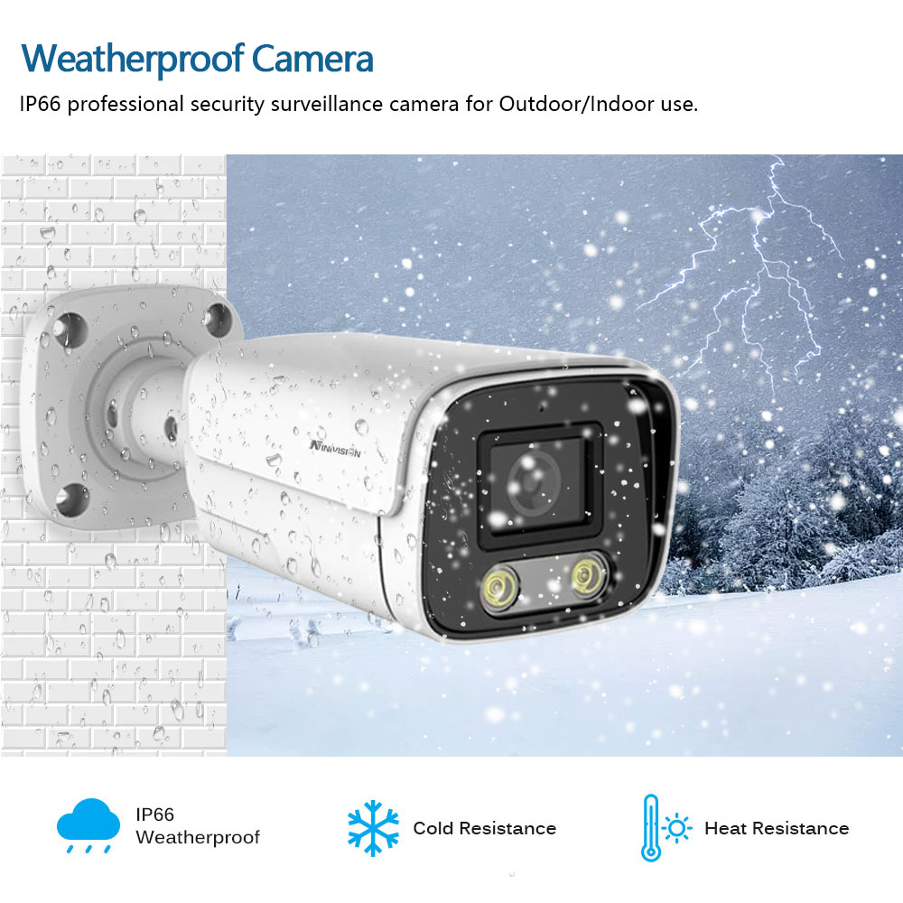 10CH 8MP กล้องวงจรปิดความคมชัด - Ip Camera Outdoor 4K บทวิจารณ์และราคา