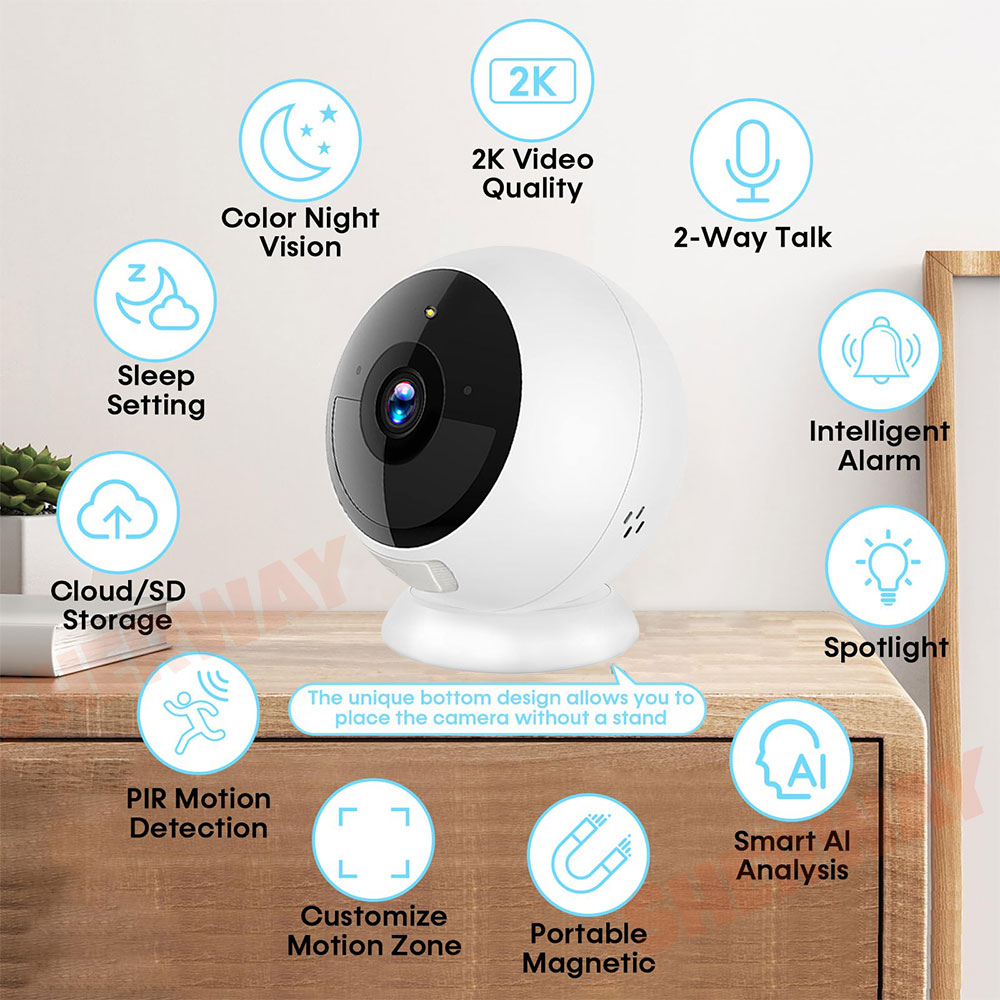 กล้องรักษาความปลอดภัยไร้สาย Wi - Home Security Kamera บทวิจารณ์และราคา