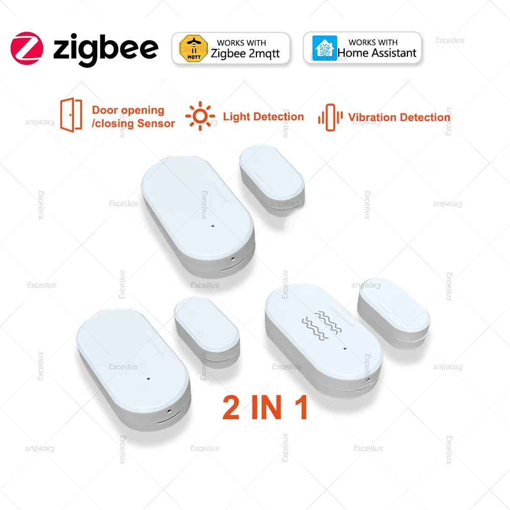2 In 1 Zigbee เซ็นเซอร์ประตูหน - Home Security Lights บทวิจารณ์และราคา