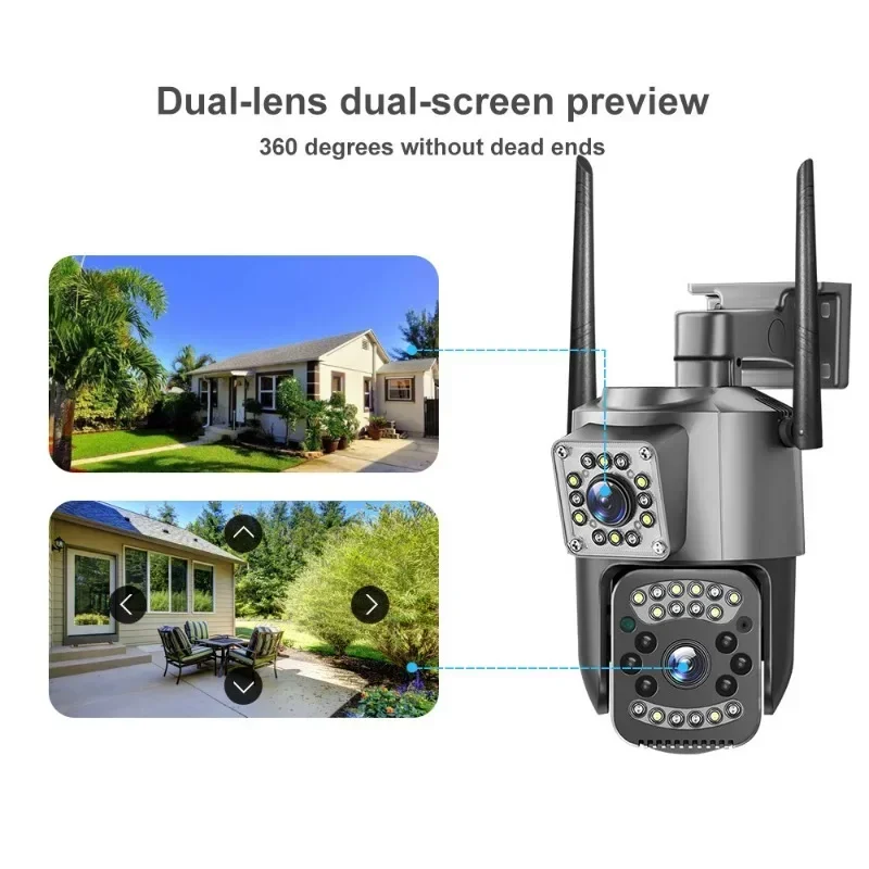 8MP WIFI IP กล้อง 4K PTZ Dual  - Home Security Kamera บทวิจารณ์และราคา