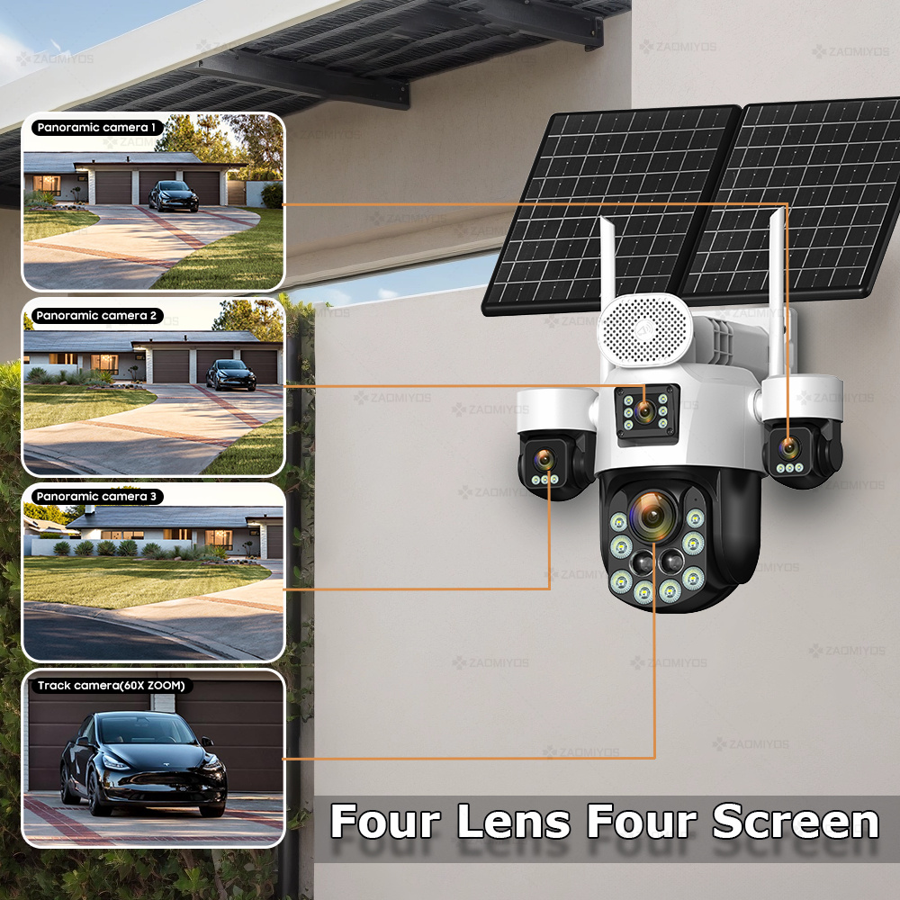 4 เลนส์ กล้องวงจรปิดภายนอกอาคา - Home Security Kamera บทวิจารณ์และราคา