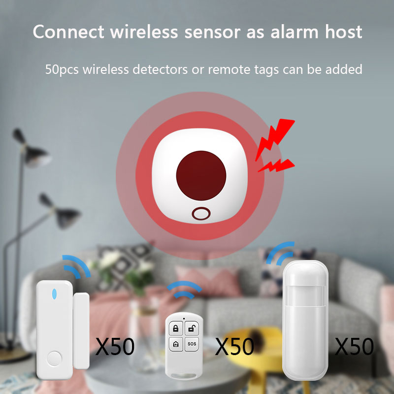 ในร่ม 433MHz ไซเรนไร้สาย Stand - Home Security Lights บทวิจารณ์และราคา