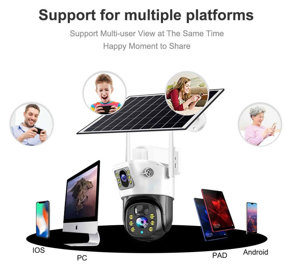 กล้องโซลาร์ 8MP 4G เลนส์คู่ จอ - Ip Camera Outdoor 4K บทวิจารณ์และราคา