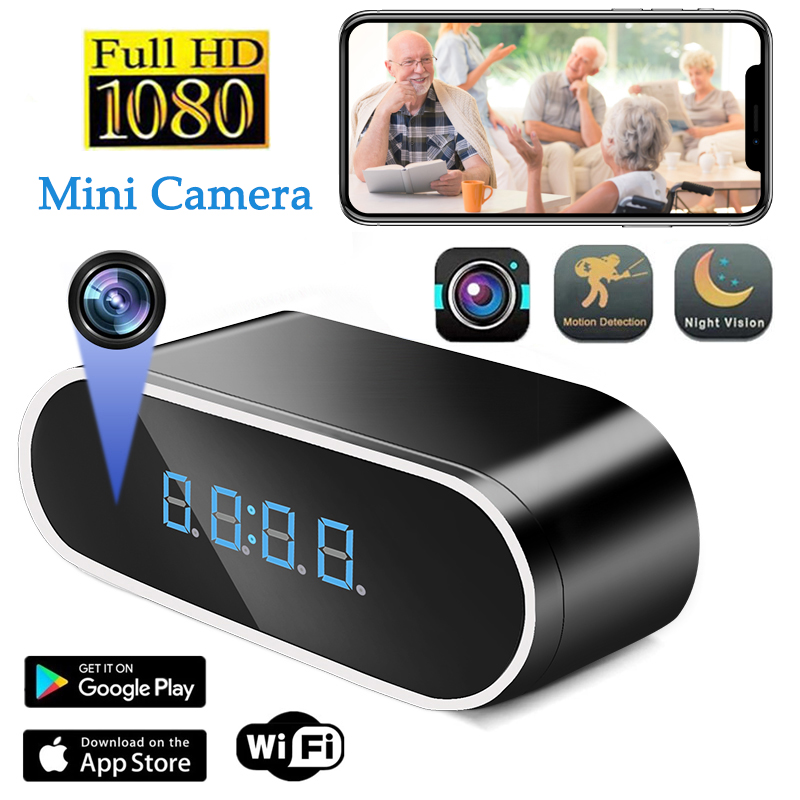 Full HD 1080P นาฬิกาปลุกมินิกล - Home Security Kamera บทวิจารณ์และราคา