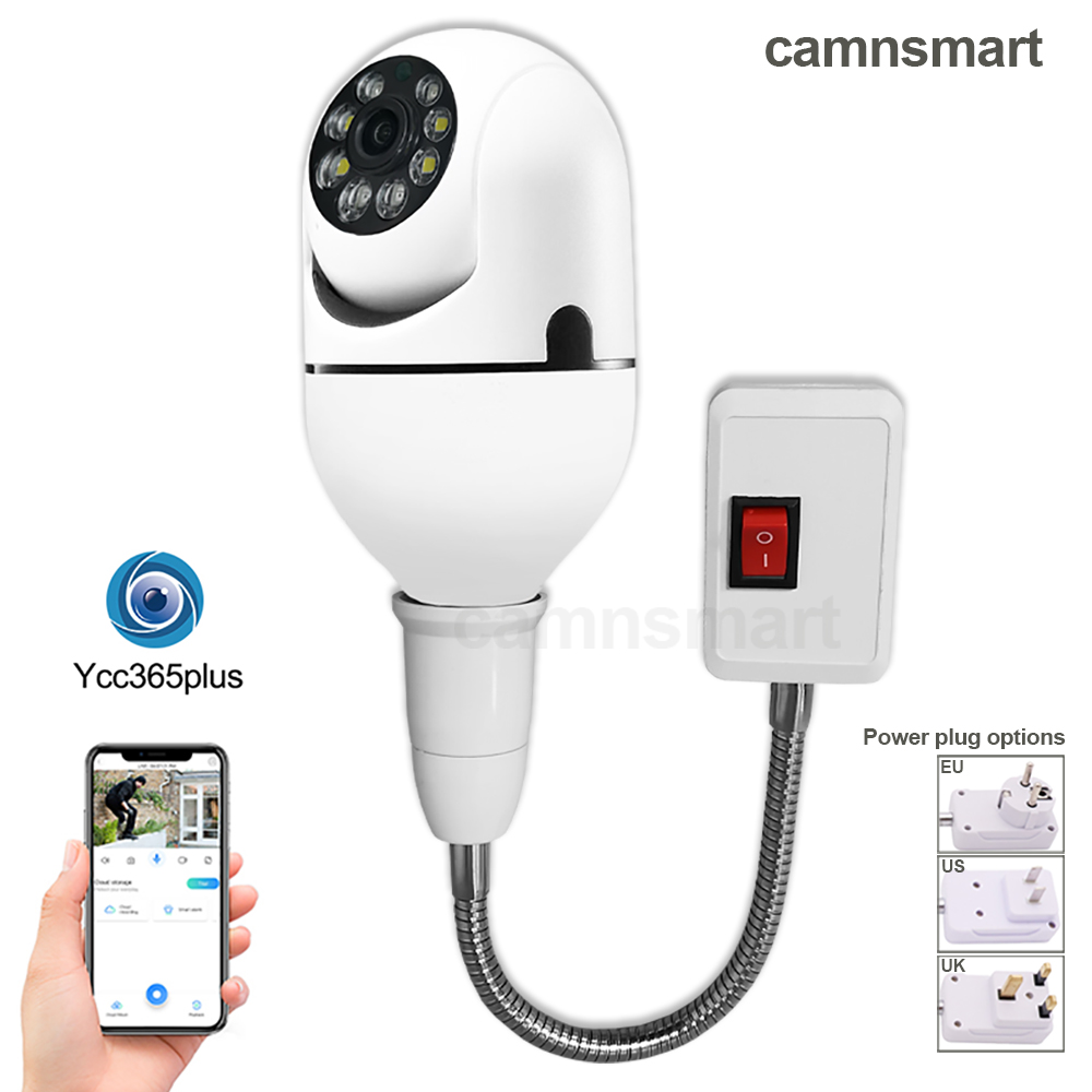 3MP Mini กล้อง Wifi E27หลอดไฟค - Home Security Uk บทวิจารณ์และราคา