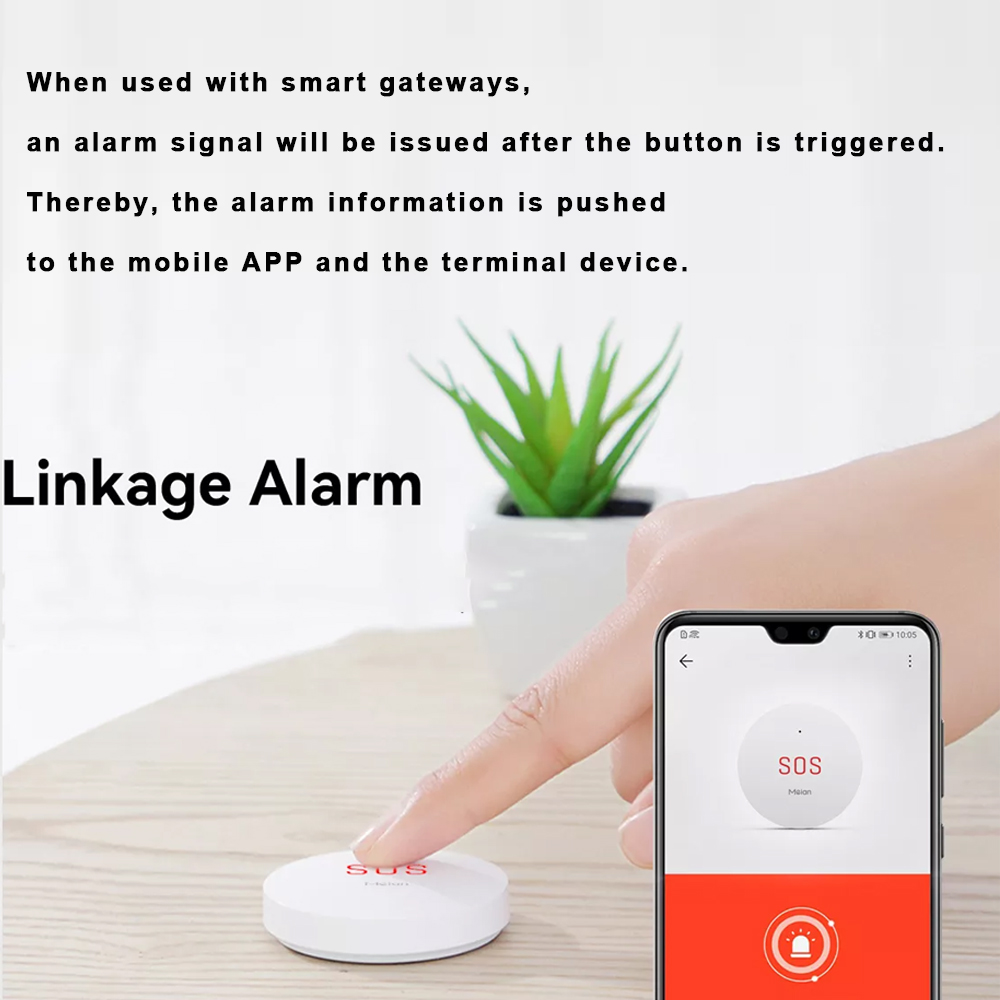 Zigbee Tuya ปุ่มฉุกเฉิน SOS คว - Sim Gsm Alarm บทวิจารณ์และราคา