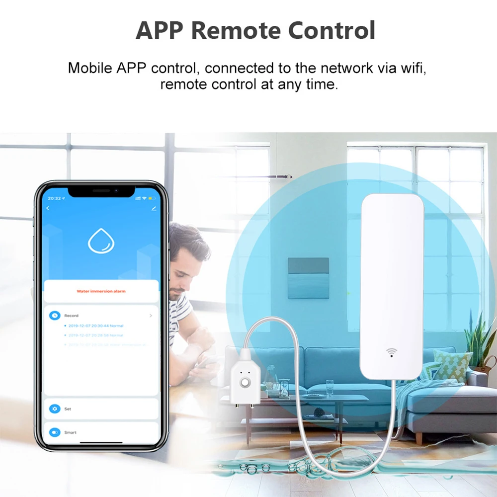 เซ็นเซอร์น้ำ Tuya WiFi Zigbee  - Home Security Equipment บทวิจารณ์และราคา