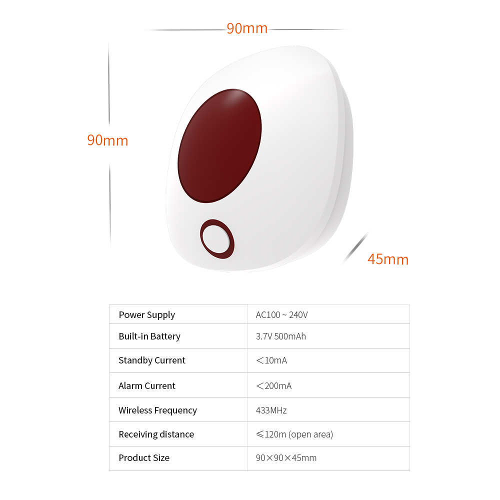 Staniot ในร่มไซเรนไร้สาย433Mhz - Home Security Equipment บทวิจารณ์และราคา