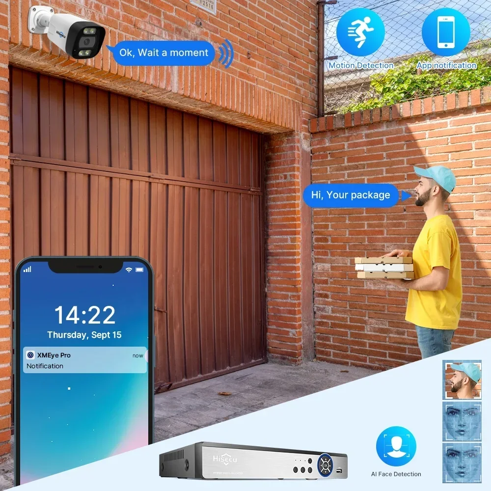 ชุดกล้องวงจรปิด Hiseeu 4K 8 ช่ - Ip Camera Outdoor 4K บทวิจารณ์และราคา