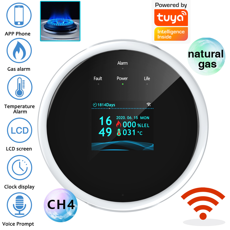 เซ็นเซอร์เตือนแก๊สรั่ว 2.4G Wi - Home Security Equipment บทวิจารณ์และราคา