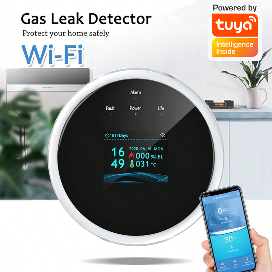 เซ็นเซอร์เตือนแก๊สรั่ว 2.4G Wi - Home Security Equipment บทวิจารณ์และราคา