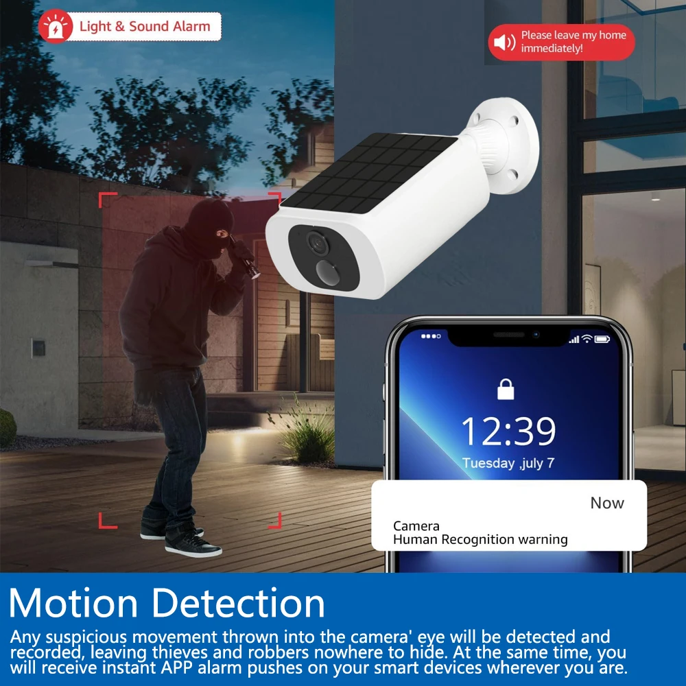 กล้องวงจรปิดพลังงานแสงอาทิตย์  - Home Security Kamera บทวิจารณ์และราคา