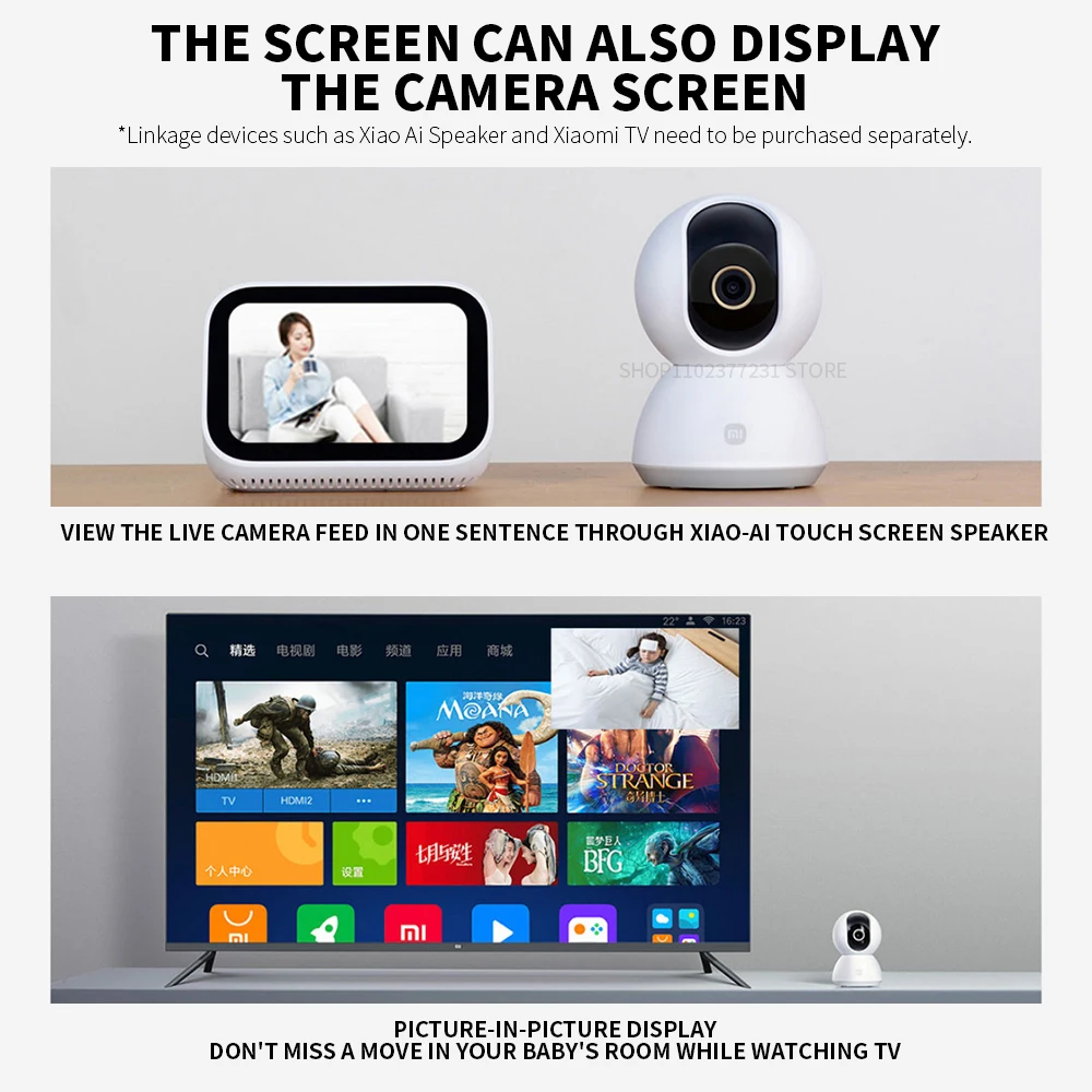 กล้อง Xiaomi 2K PTZ Mi Smart H - Home Security Camera 360 Xiaomi บทวิจารณ์และราคา