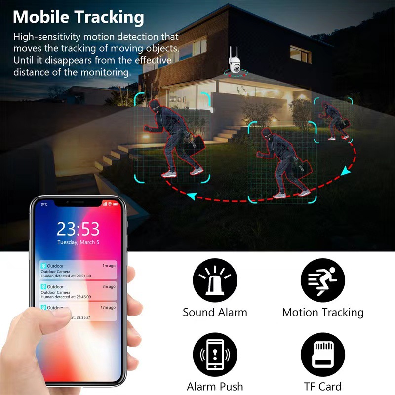 สมาร์ท 5G กล้อง IP 1080P HD Wi - Home Security Kamera บทวิจารณ์และราคา
