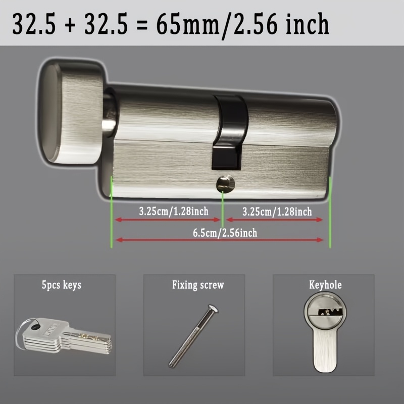 1 ชิ้น ลูกบิดกุญแจทองแดงมาตรฐา - Home Security Equipment บทวิจารณ์และราคา