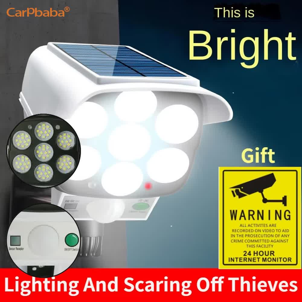 กลางแจ้งพลังงานแสงอาทิตย์ Ligh - Home Security Lights บทวิจารณ์และราคา